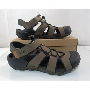 Men's Teva Flintwood Fisherman Sandals Closed Toe Turkish Coffee Size 10